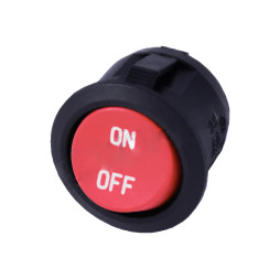 Вимикач червоний круглий LEDUA