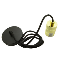 Підвіс металевий Lemanso 100*20мм + E27 франц.золото-чорний 1.5м/LMA3223 для LED ламп