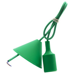 Підвіс пластиковий Lemanso "V-подібний" + E27 бірюзовий 1м / LMA072 для LED ламп