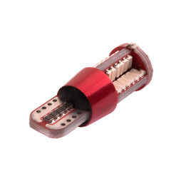 Светодиодная автолампа T10 W5W с обманкой 12В SMD3014-57led зеленый