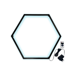 Светильник настенный светодиодный Шестиугольник LEDUA черный корпус 220В 30Вт (6х330) холодный белый