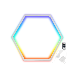 Светильник светодиодный настенный Шестиугольник 220V, 6*330 белый корпус 30W SMART+блок питания 36W LEDUA