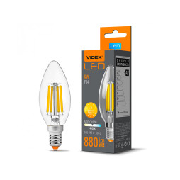 Світлодіодна лампа C37F 6W E14 4100K 198-242V Filament (VL-C37F-06144) VIDEX