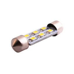 Світлодіодна авто лампа S85-41mm-6smd 3528 білий 12V LEDUA
