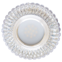 Встраиваемый светильник Feron 7314 под лампу с подсветкой прозрачный