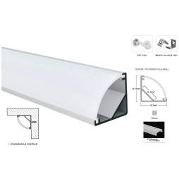 Профіль алюмінієвий LP-SL054 -1м. (2м ламель)