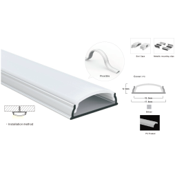 Розсіювач матовий LP-SL085 -1м. (3 м. ламель)