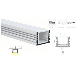 Профиль алюминиевый LP-SL148 -1м.