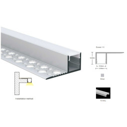 Профіль алюмінієвий LP-SL190 -1м. (3м. ламель)