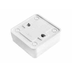 Вимикач подвійний накладний білий Yaweitai 16A EW-1804