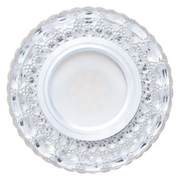 Встраиваемый светильник Feron 7095 под лампу с подсветкой прозрачный