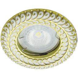 Встраиваемый светильник Feron DL6034 под лампу золото.