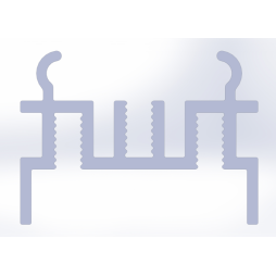 Профіль алюмінієвий SVL_LP-SPL101A_IN -1м. (в ламелях по 3м)  (19х26мм) не анод.