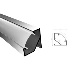 Профіль алюмінієвий SVL_LPU17-1м.  ЛПУ17 ( 2м. ламель )