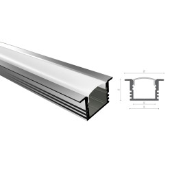 Профіль алюмінієвий SVL_LPV12 -1м. ЛПВ12 ( 2м. ламель )