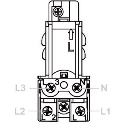 WSO-Q конектор живлення WH Left