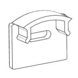 заглушка ЗПО17 з отвором на профіль ЛП17