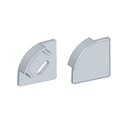 Заглушка ЗПУО с отвором на профіль кутовий ЛПУ17