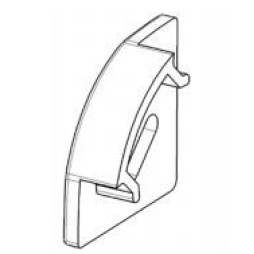 Заглушка ЗПУО с отвором на профіль кутовий ЛПУ17