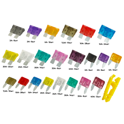 Набір автомоб. запобіжників 300штук (алюміній) LM2645 Lemanso у пластиковій коробці Лємансо