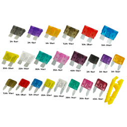 Набір автомоб. запобіжників 300штук (цинк) LM2646 Lemanso у пластиковій коробці Лємансо