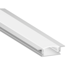 Профиль алюминиевый анодированный LEDUA АЛ-01 + рассеиватель для LED ленты врезной 2 м