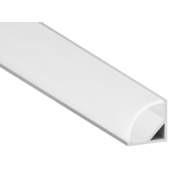 Алюмінієвий профіль для світлодіодної стрічки АЛ-06 2 метра (50грам на 1м) анодований кутовий LEDUA