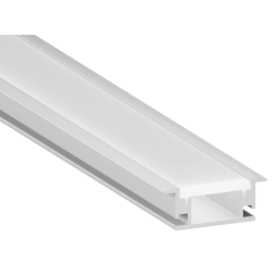 Алюмінієвий профіль для світлодіодної стрічки підлоговий АЛ-09 2 метра анодований накладний LEDUA