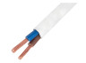Кабель ШВВП 2х1 мм² 1 м белый (CU + AL) (1319)