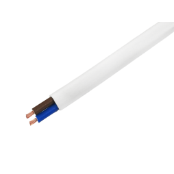 Провід ШВВП 2х0,5 білий мідь ІКК (по 100м)