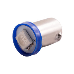 Світлодіодна авто лампа BA9S-5050-1smd синій 24V LEDUA