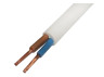 Провід ШВВП 2х0,5 (СU+AL) білий