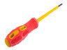 Отвертка диэлектрическая до 380В Lemanso LTL60004 с крестовым шлицем Phillips серия Том РН0x75мм