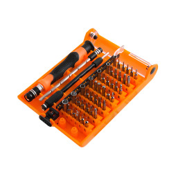 Отвертка Lemanso LTL10024 с набором бит, головок и удлинителем 46 предметов