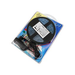 Світлодіодна стрічка 5050-30led-9,3mm-12V 7,2W/m IP65 RGB "Магія" LM9202+контролер+БП Лємансо