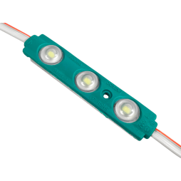 Світлодіодні модулі 2835-3smd 12V IP65 1,5ватт з лінзою зелені Samsung (20шт) 2 роки гарантїї LEDUA