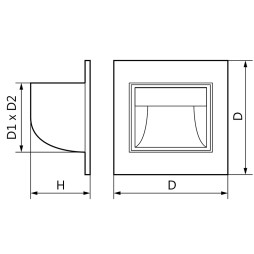 Светильник для подсветки лестницы Feron JD12 2Вт 4000K серебряный