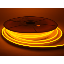 Світлодіодний неон 6*12mm 120led 2835 24V 9W/m IP65, жовтий (бухта 25м) #64-Y AVT (1022845)