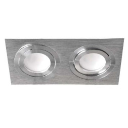 Встраиваемый светильник Feron DL6122 под лампу серебро