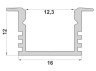 Профіль алюмінієвий ЛПВ12 -1м. led (в ламелях по 2м)