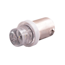 Світлодіодна авто лампа BA9S-1pc-увігнутий LED білий 24V LEDUA