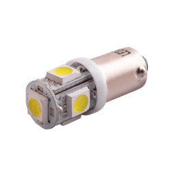 Світлодіодна авто лампа BA9S-5050-5smd білий 24V LEDUA
