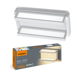 LED світильник настінний з сенсором VIDEX WL01 12W 2800K-4000K-6000K White