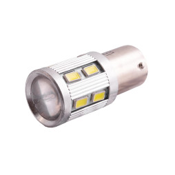Світлодіодна авто лампа T25-5630-12SMD+1SMD Gree 1156 білий 12V LEDUA