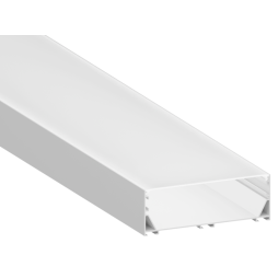 Алюмінієвий профіль для світлодіодної стрічки АЛ-140 2 метра анодований накладний підвісний LEDUA