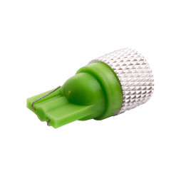 Світлодіодна авто лампа T10-0.5W high power зелений 12V LEDUA