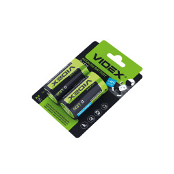 Батарейка щелочная Videx LR2O / D BLISTER CARD 2 шт