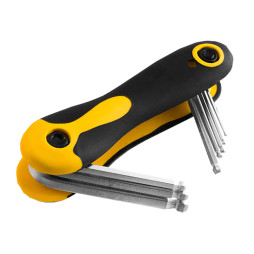 Набор раскладных шестигранных ключей Lemanso LTL10005 с шаром 7 предметов