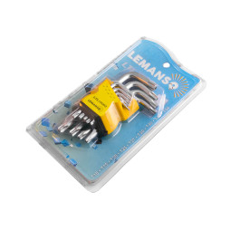 Набор шестигранных ключей Lemanso LTL10003 Torx 9 предметов