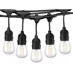 Гірлянда белт-лайт світлодіодна IP65 220V 20xE27 + кабель 10м + вилка IP44 LMA501 Лємансо